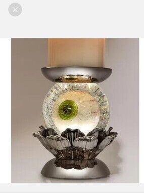 ✨Bath & Body Works Water Globe Eye Pedestal 3-Wick Candle Holder/ NWT ✨️